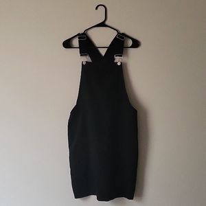 Black overall dress